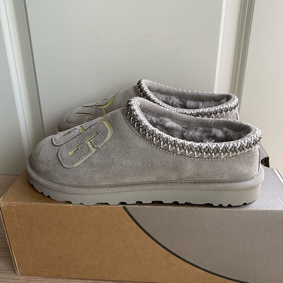 UGG Men's Tasman Grey/Green Graphic Shadow Slipper - M 8- W 9.5 - Picture 4 of 11